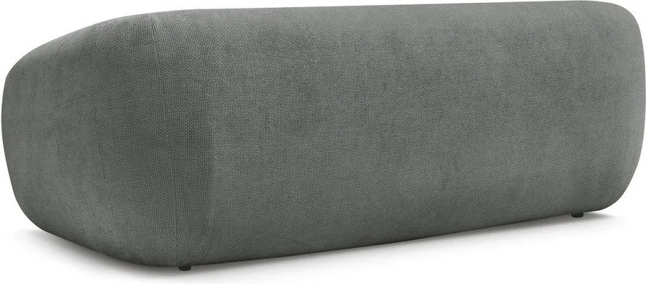 Ciemnoszara rozkładana sofa z tkaniny szenilowej 228 cm Neyo – Bobochic Paris