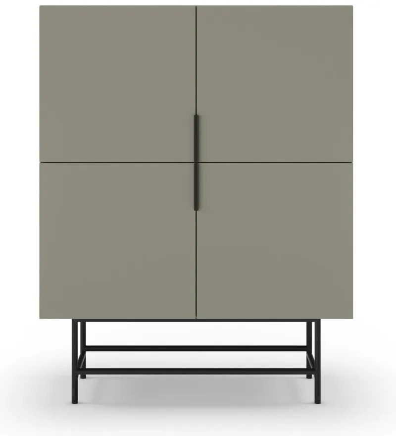 Zielonoszara szafka 100x128 cm Eldia – Marckeric