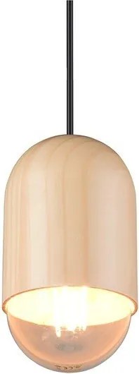 Beżowa lampa wisząca ø 11 cm Nara – Reality