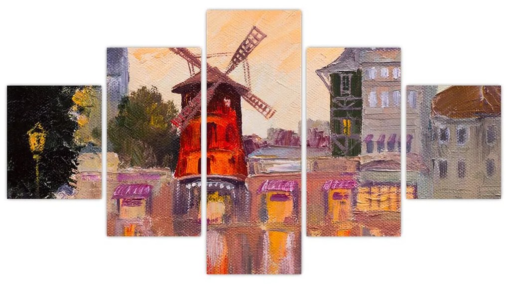 Obraz - Moulin Rouge, Paryż, Francja (125x70 cm)