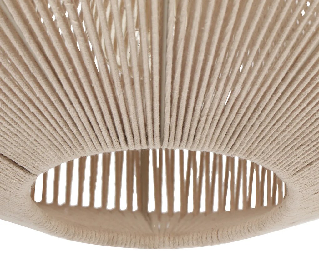 Japandi hanglamp bruin touw 46cm - SveaJapandi Oswietlenie wewnetrzne