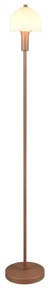 Lampa stojąca w kolorze brązu ze szklanym kloszem (wysokość 120 cm) Glenn – Trio