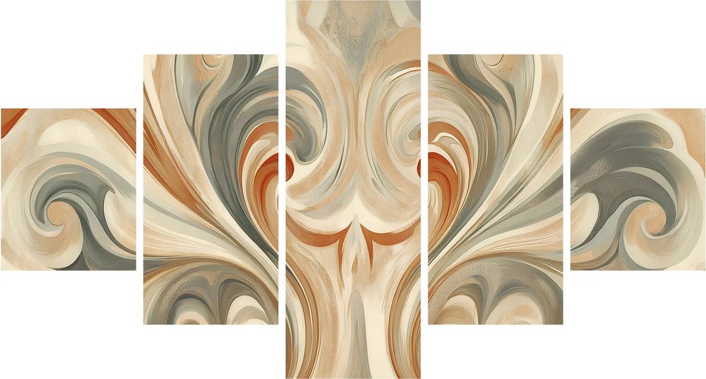 Obraz - Wiry w ziemistych barwach (125x70 cm)