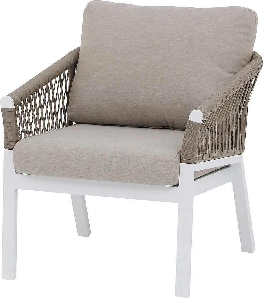 Zestaw aluminiowy dla 5 osób COLUMBIA (biały)