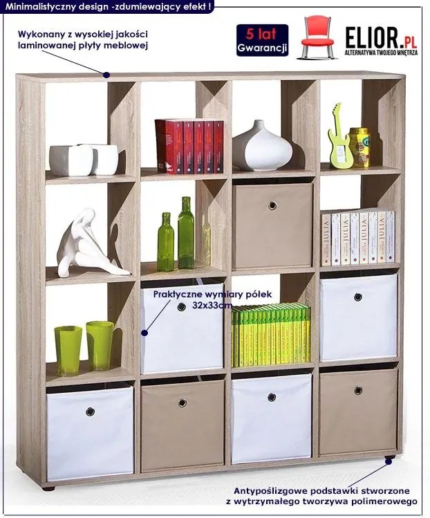 Regał na książki dąb sonoma R5-C60