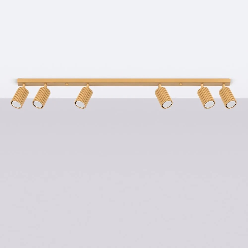 Lampa sufitowa w kolorze złota 6,5x117 cm Gleam – Nice Lamps