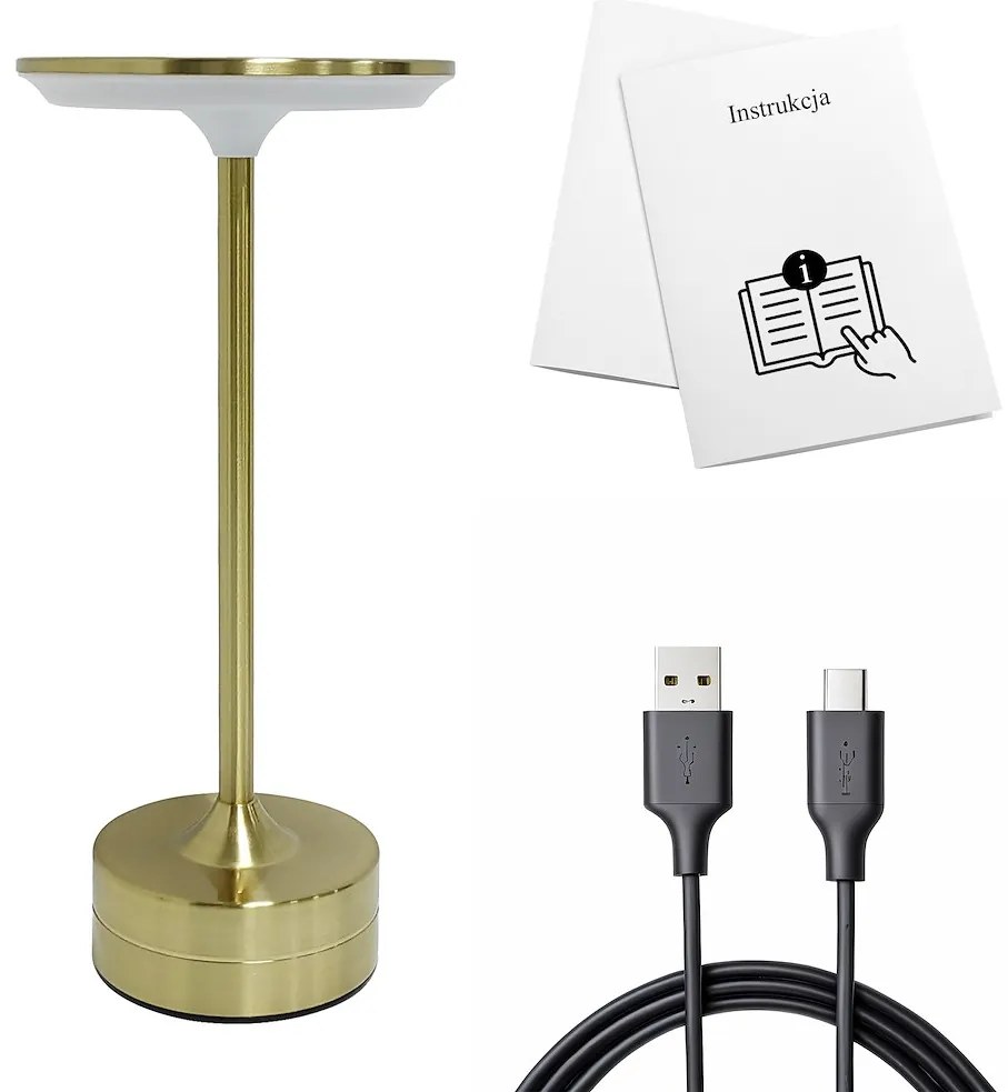 Lampka nocna TAVOLO Gold