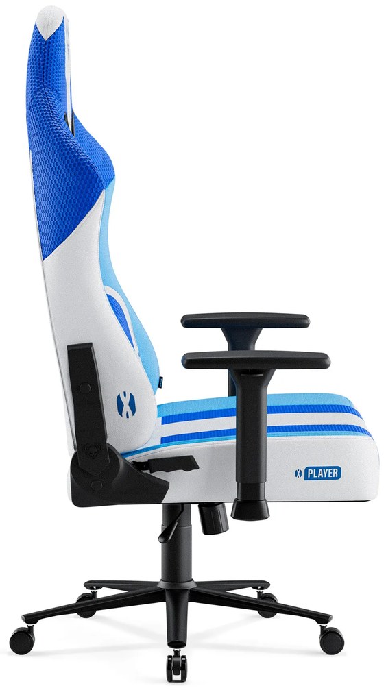 Materiałowy fotel gamingowy Diablo X-Player 2.0 Normal Size, Frost White