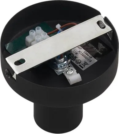 Designerska lampa sufitowa czarna z przydymionym szkłem - Pillon