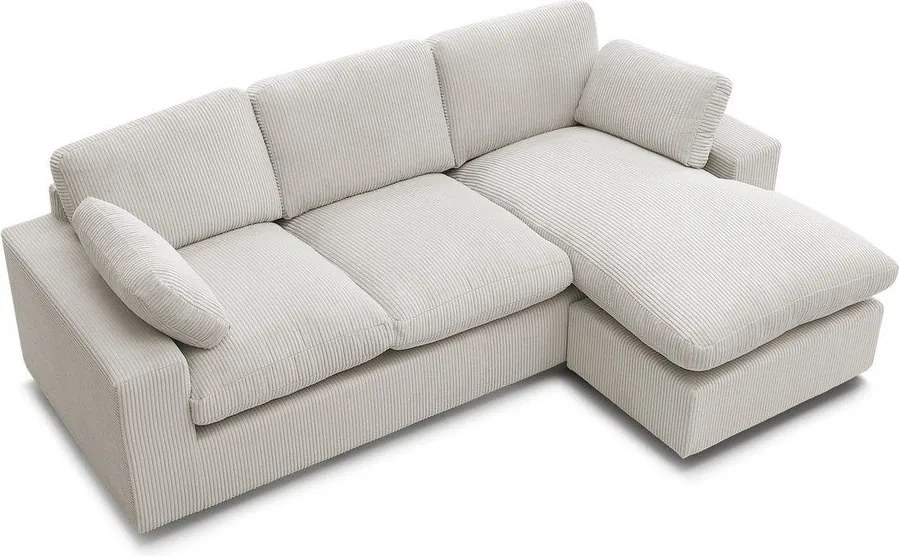 Beżowy sztruksowy narożnik Belair – Bobochic Paris