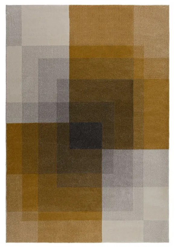 Szaro-żółty dywan Flair Rugs Plaza, 120x170 cm