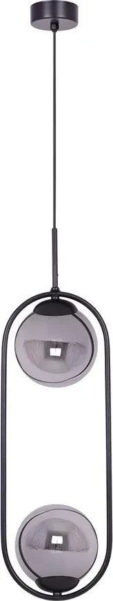 Nowoczesna lampa wisząca z grafitowymi kloszami - A199 A2-S01