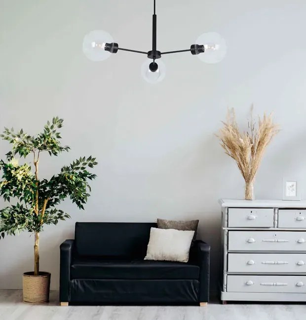 Loftowa lampa sufitowa ze szklanymi kloszami - 4X S836 C3-P95