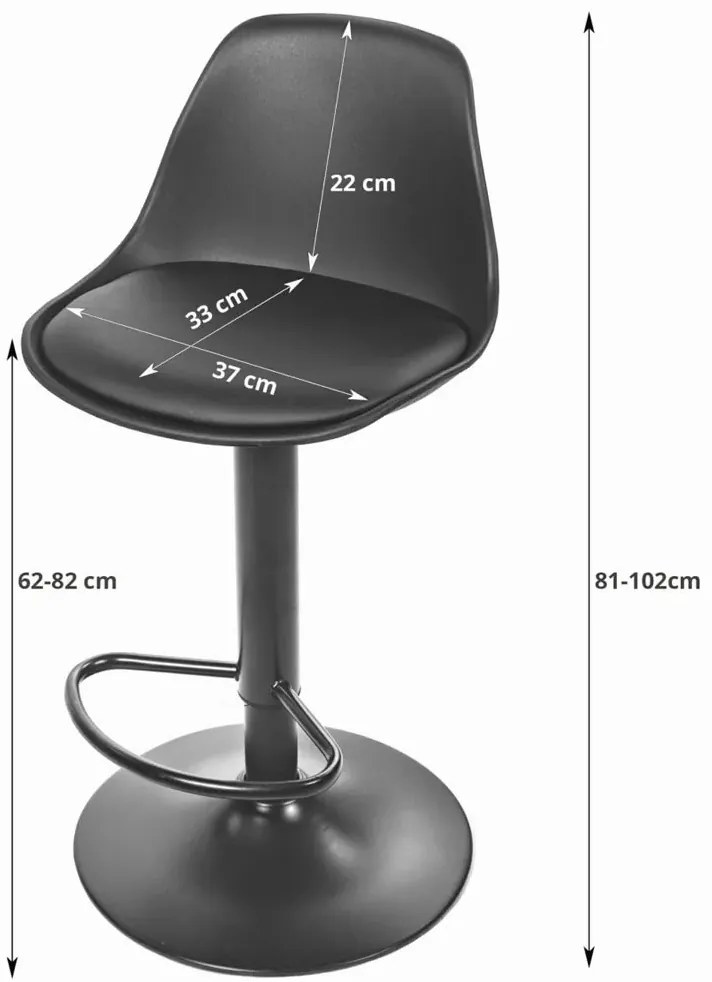 Hoker Kuchenny Czarny Na Chromowanej Podstawie 120 Cm D9-B44