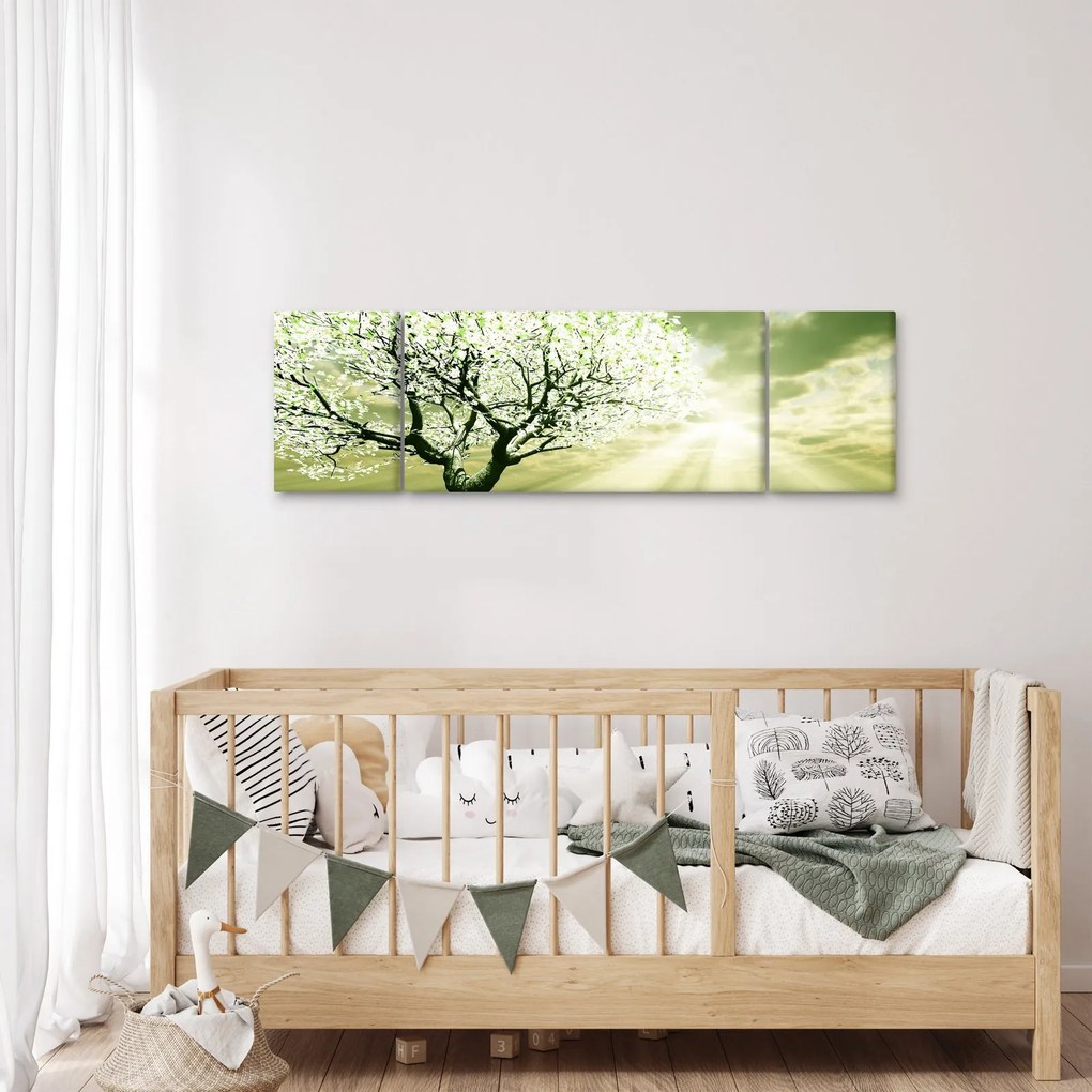 Obraz drzewa na łące (170x50 cm)
