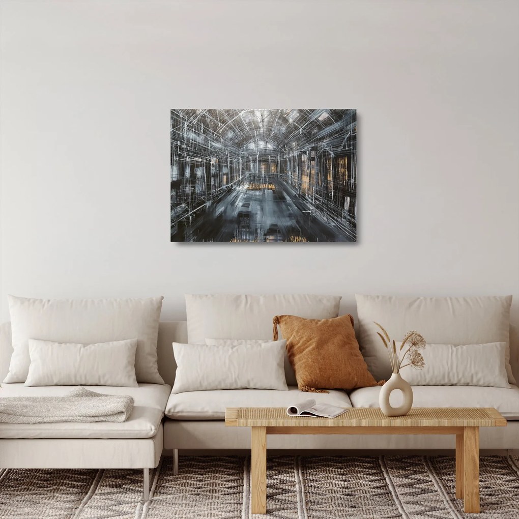 Obraz na szkle wnętrza starego budynku (70x50 cm)