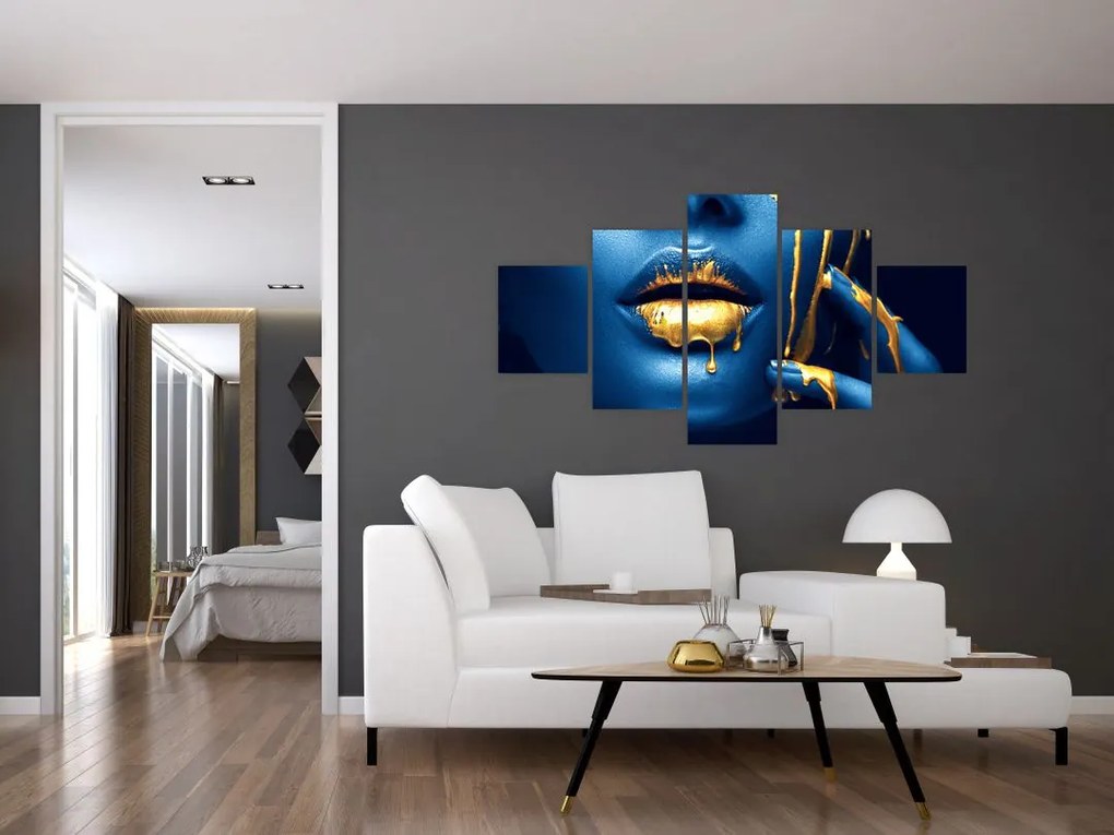 Obraz ludzkiej twarzy (125x70 cm)
