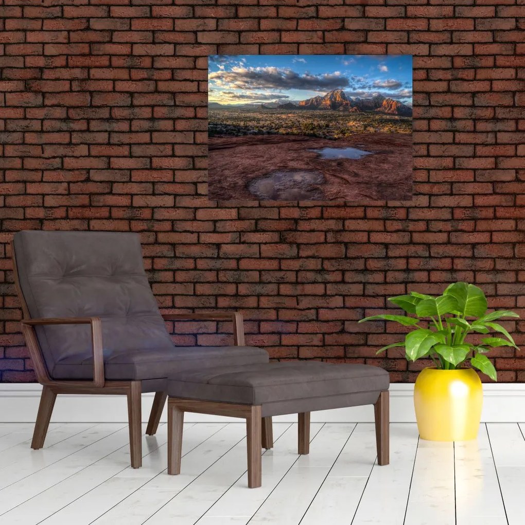 Obraz na szkle gór (70x50 cm)