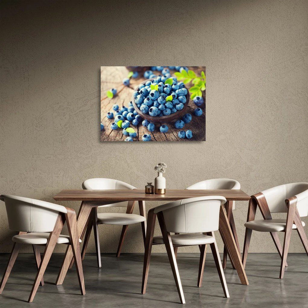 Obraz na szkle - Jagody (70x50 cm)