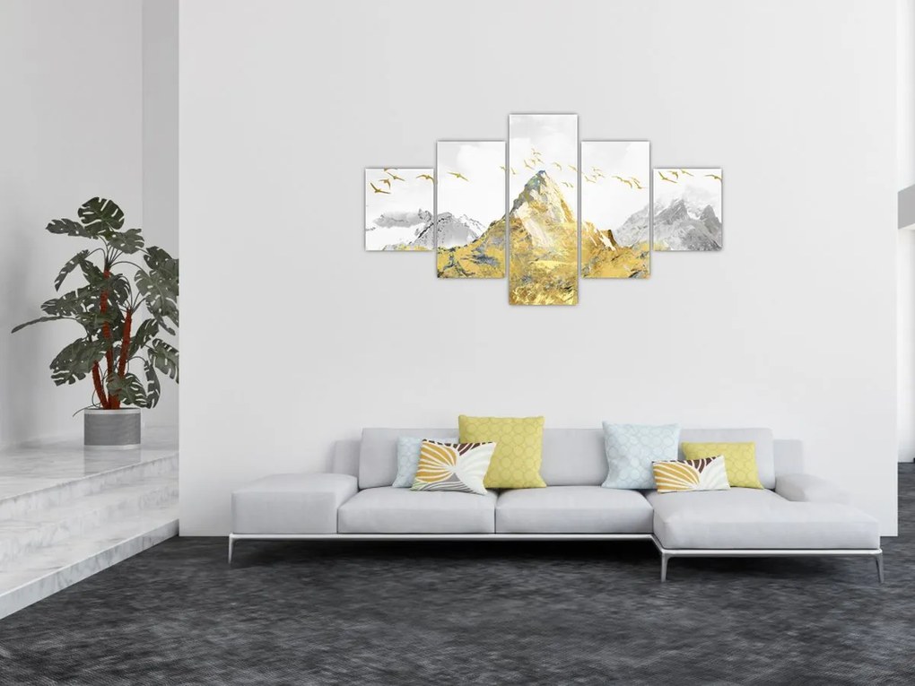 Obraz - Złota góra (125x70 cm)