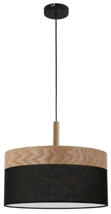 Czarno drewniana lampa wisząca - K453-Haromi
