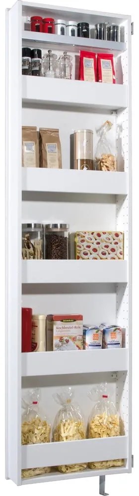 Biała szafka pod przedpokoju 50x195x18 cm Rotary – Germania