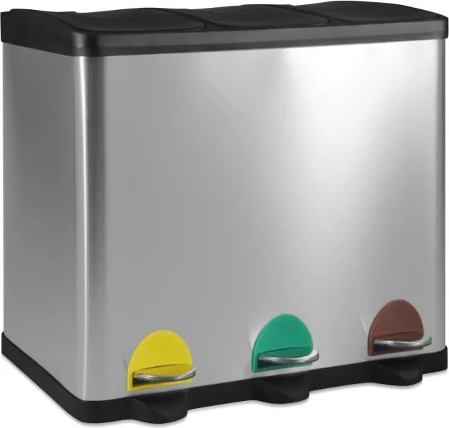 Jago Kosz na odpady do segregacji 45 L, stal nierdzewna