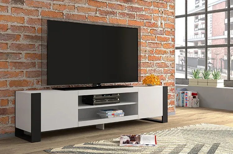 Biała szafka na TV - Lyra 4X