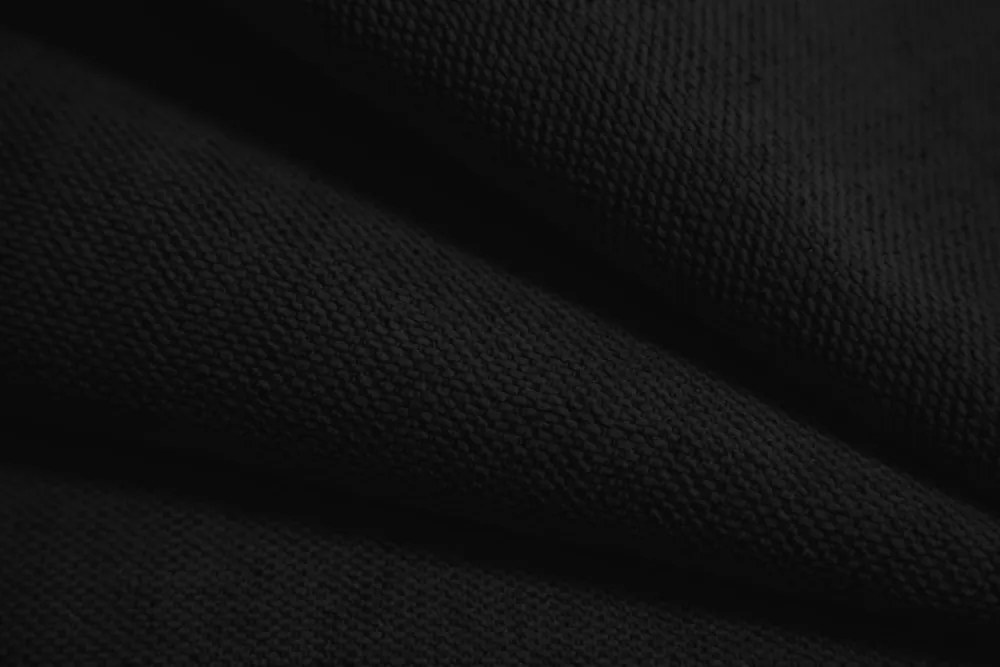 Narożnik 4-osobowy czarny tkanina strukturalna 306x190x70 cm Clotilde od Christian Lacroix