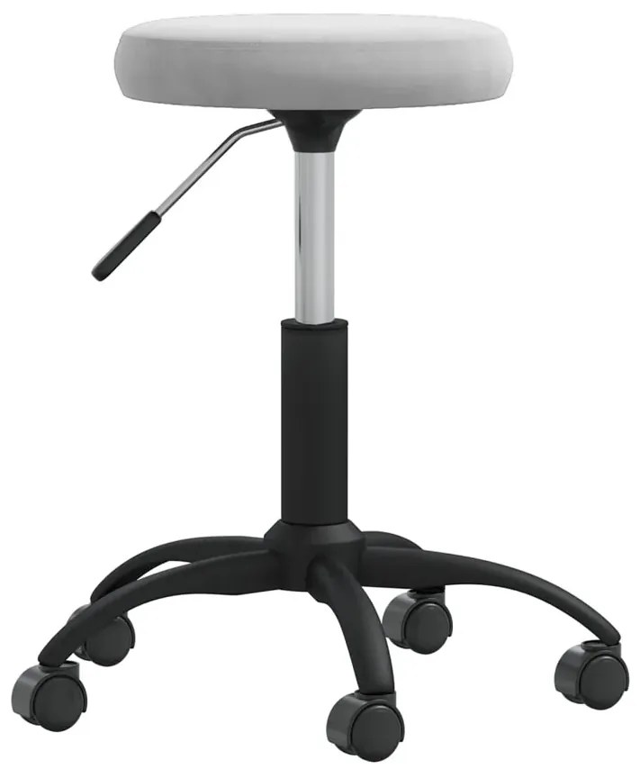 Popielaty obrotowy fotel biurowy D3-K81