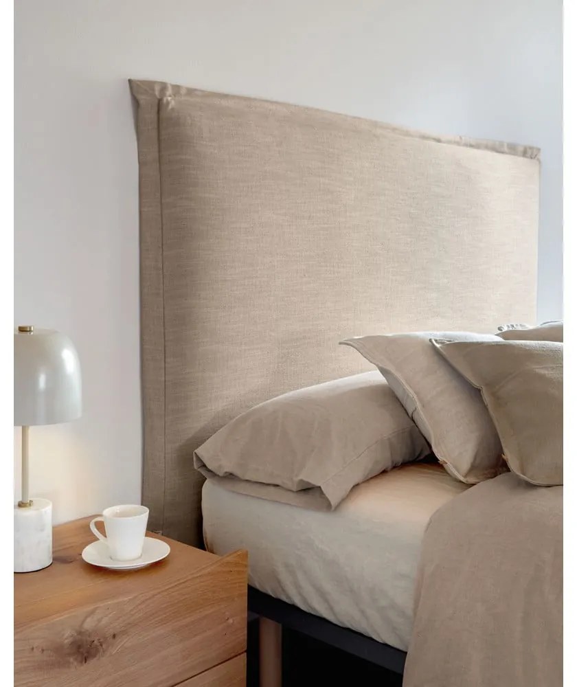 Beżowy tapicerowany zagłówek 206x106 cm Tanit – Kave Home