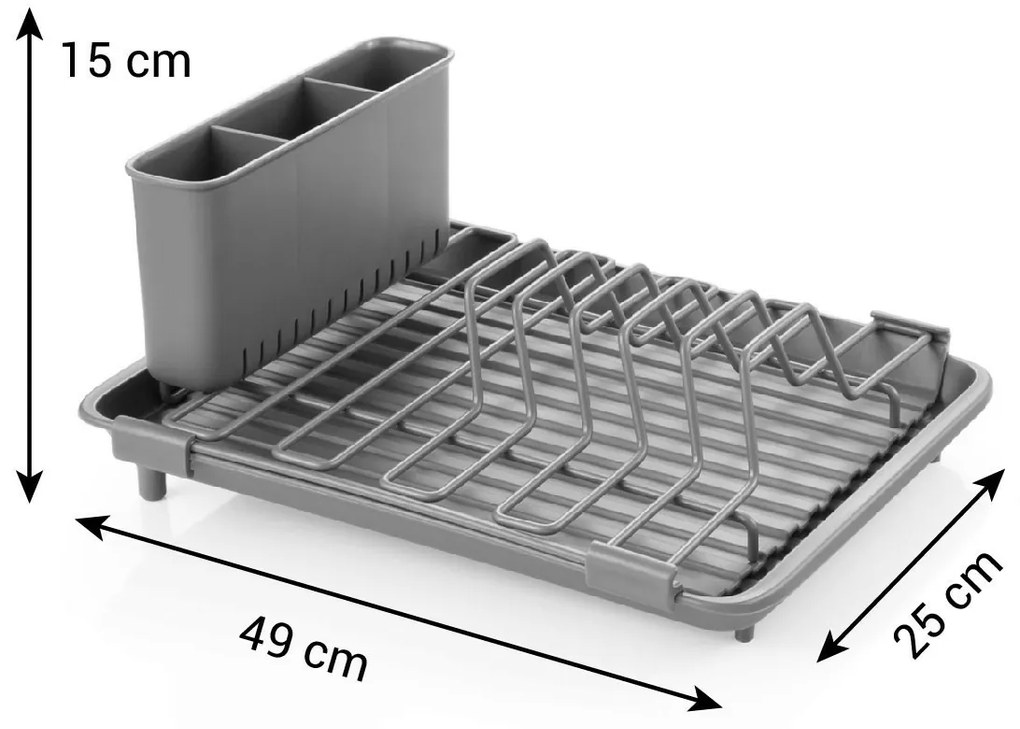 Ociekacz do naczyń Tescoma COMPACT, wysuwany