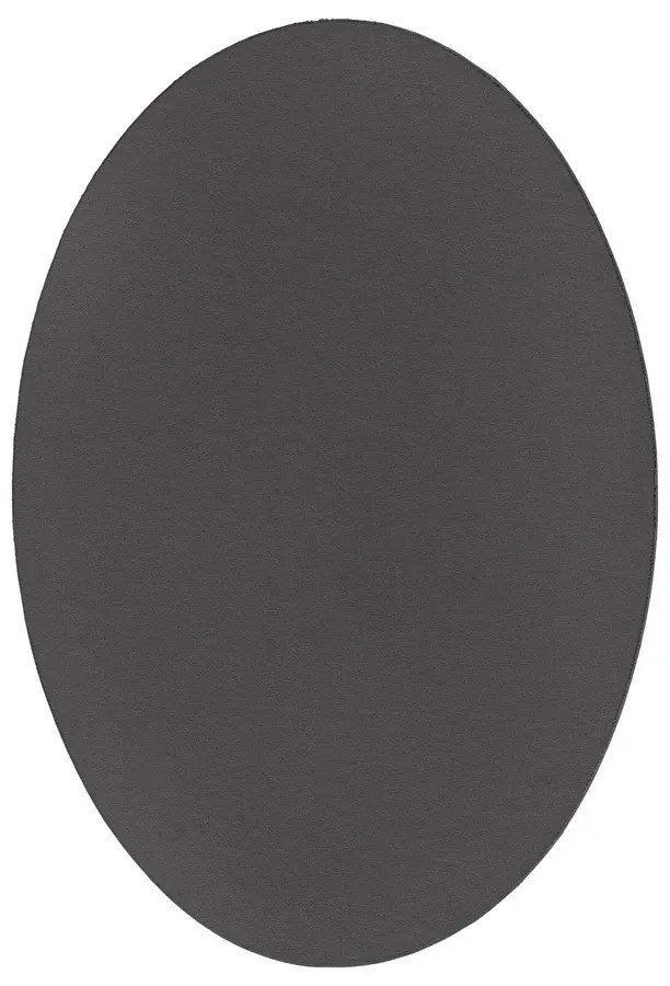Antracytowy owalny dywan 120x170 S8-F94