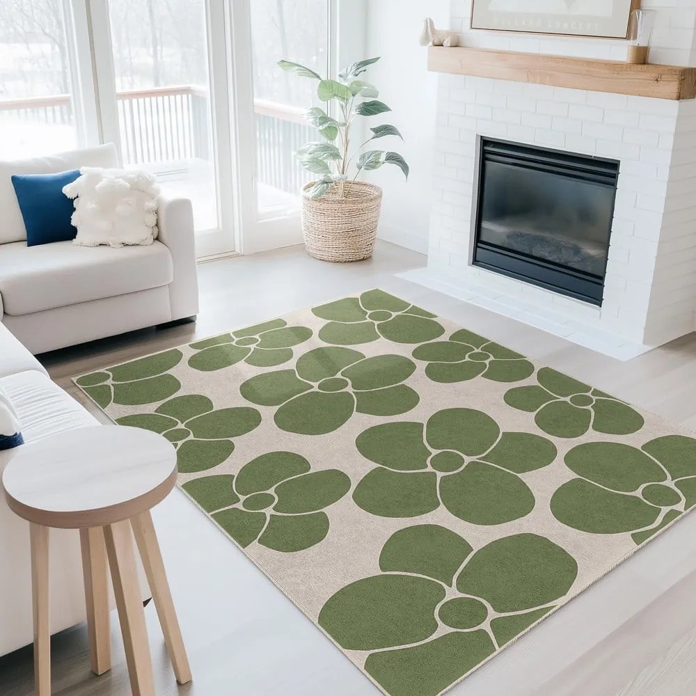 Zielony chodnik odpowiedni do prania 60x230 cm Green Meadow – Mila Home