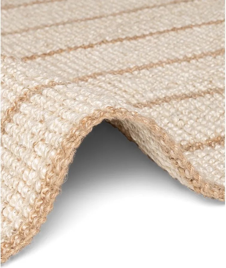 Kremowy dywan z juty tkany ręcznie 160x230 cm Harvest Sierra – Elle Decoration