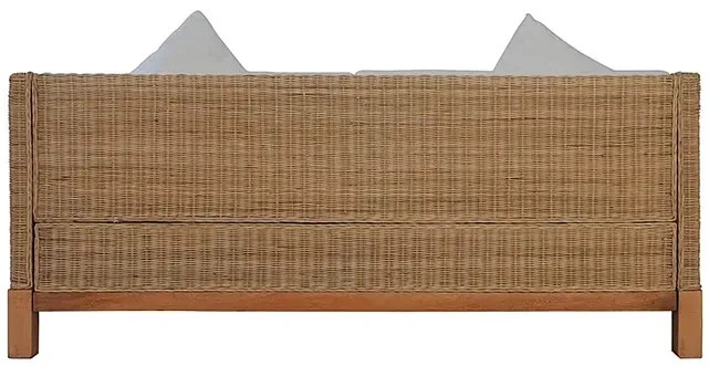2-częściowy zestaw wypoczynkowy, dwie sofy, naturalny rattan K9-N09