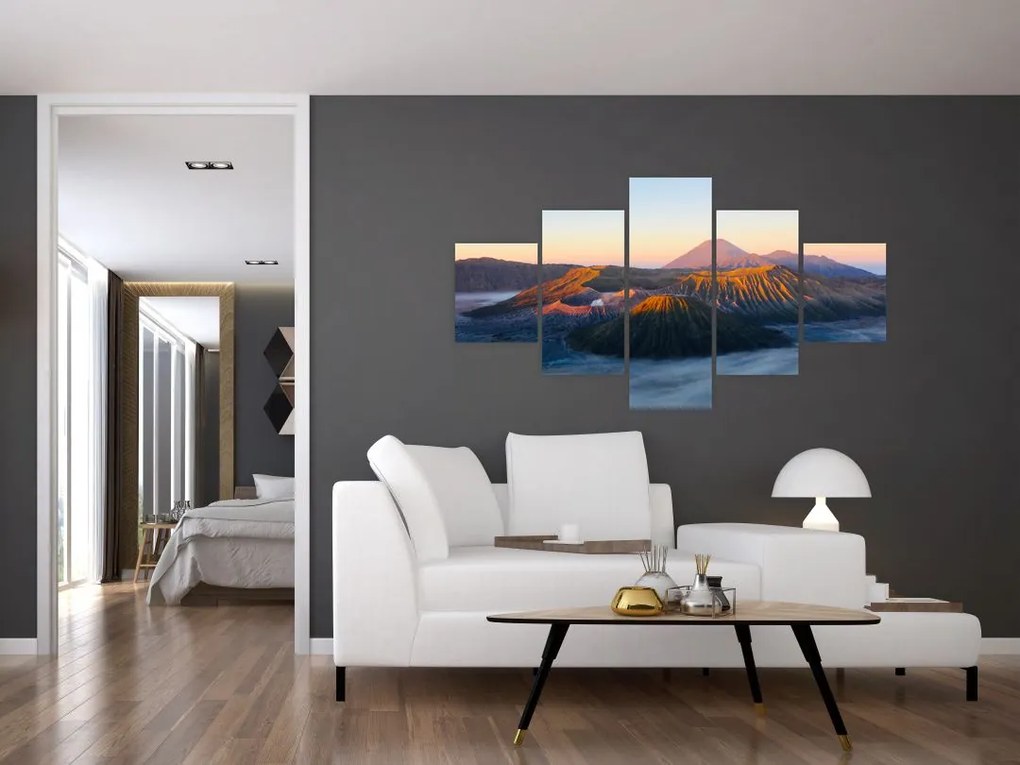 Obraz góry Bromo w Indonezji (125x70 cm)