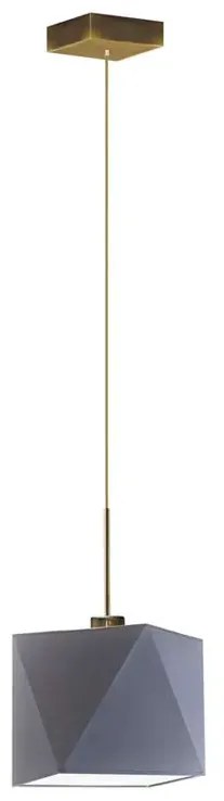 Nowoczesna lampa wisząca na złotym stelażu - M8-D53