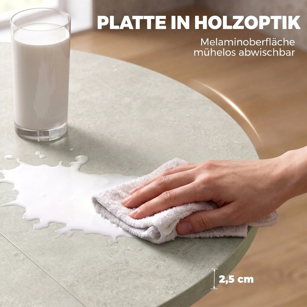 HOMCOM Rozsuwany stół dla 4–6 osób, stół kuchenny w stylu industrialnym z nogą typu pająk, szary | Aosom PL