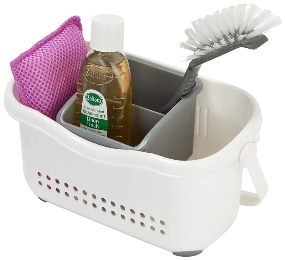 Biało-szary pojemnik do zlewu Addis Caddy