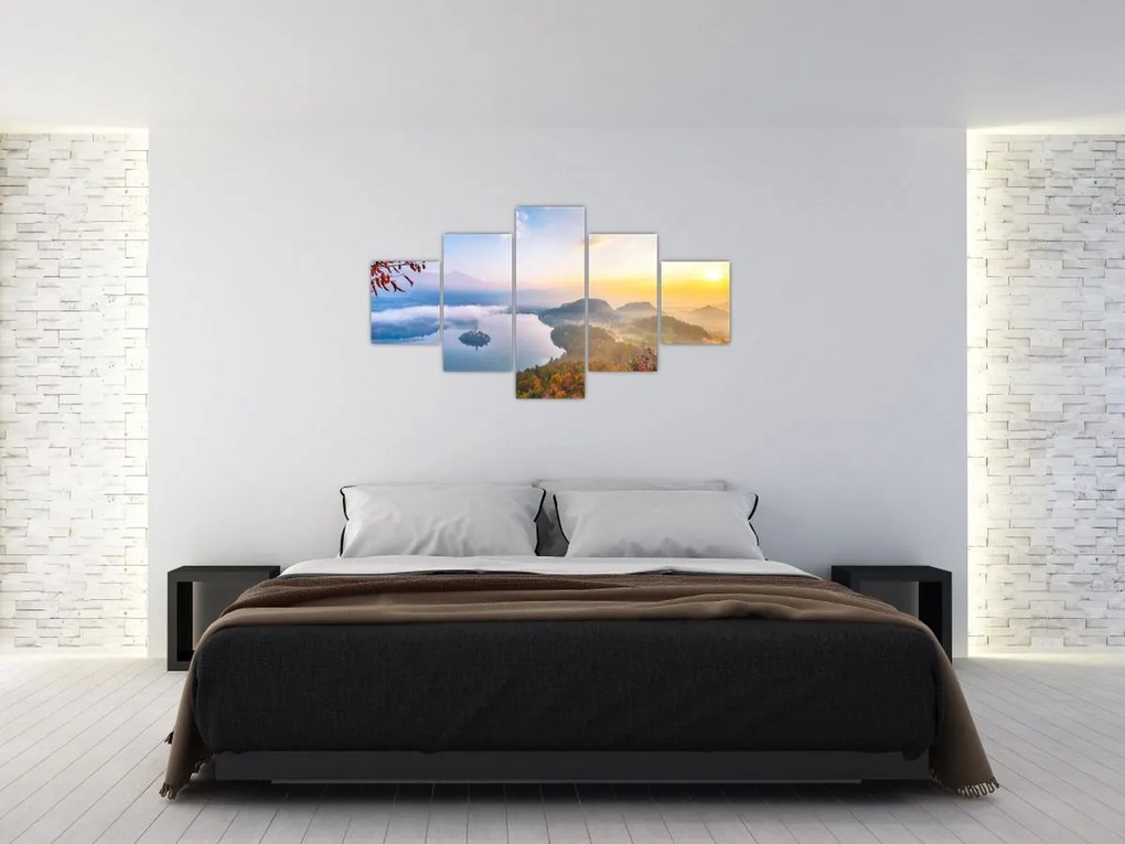 Obraz - Jezioro Bled (125x70 cm)