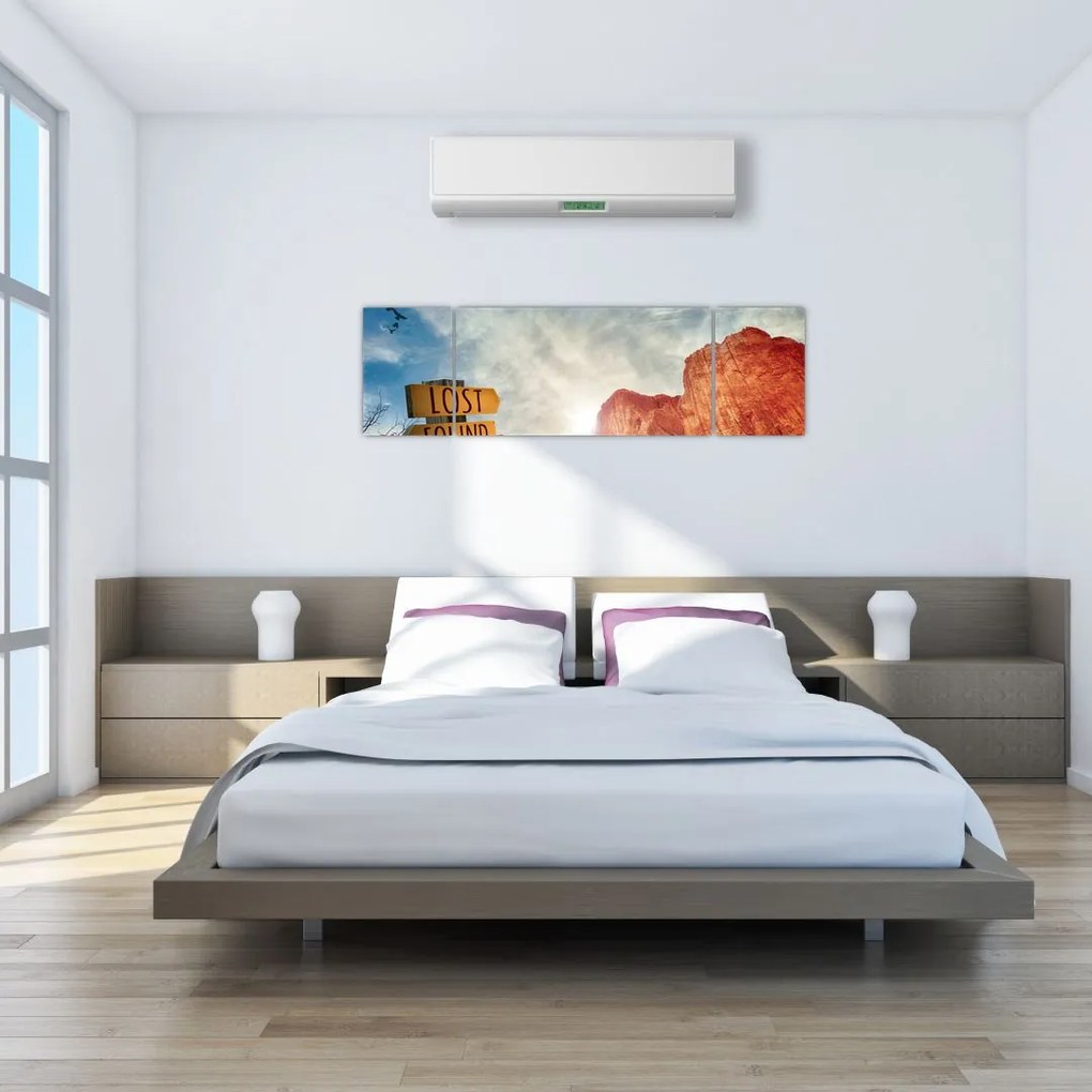 Obraz wskaźnika z napisem (170x50 cm)