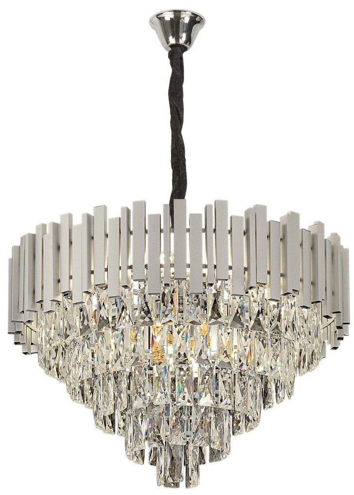 Lampa Wisząca z Kryształami G051-CP 50CM Chrom