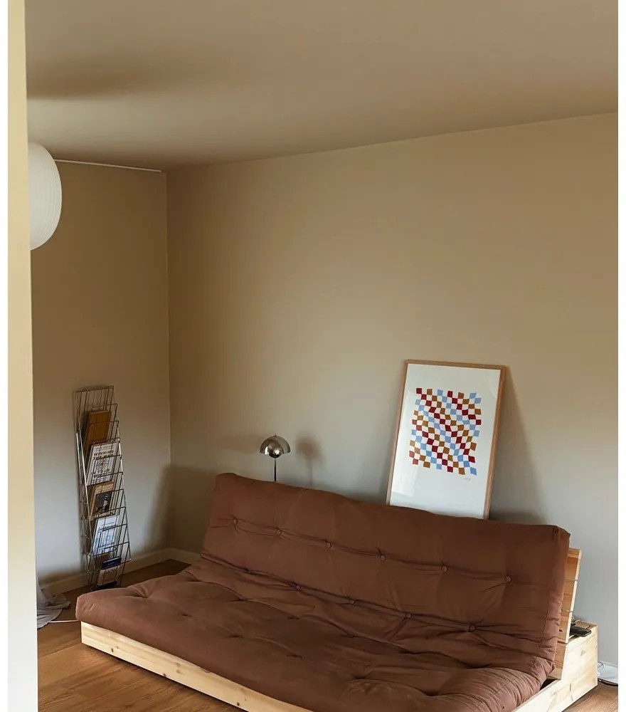 Ciemnozielona sztruksowa rozkładana sofa 196 cm Base – Karup Design