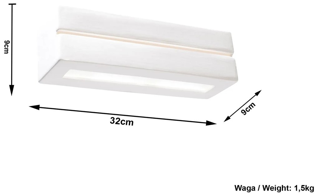 Kinkiet ceramiczny nad lustro E710 P1-B23