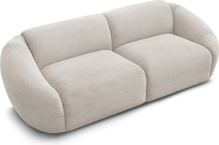 Beżowa sztruksowa sofa 250 cm Tina – Bobochic Paris