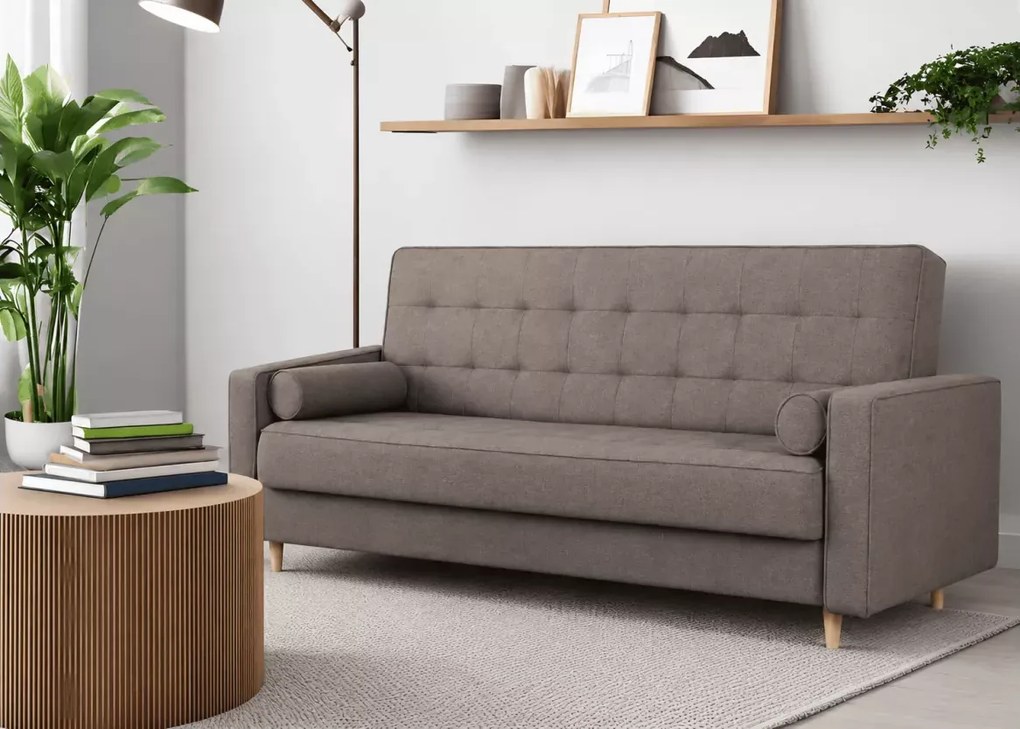 Sofa rozkładana Kysyke z funkcją spania – nowoczesna wersalka z pojemnikiem na pościel