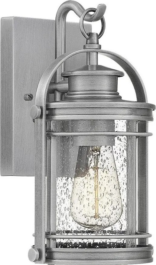 Quintiesse QN-BOOKER-S-IA - Zewnętrzna lampa ścienna BOOKER S 1xE27/60W/230V IP44, matowy chrom
