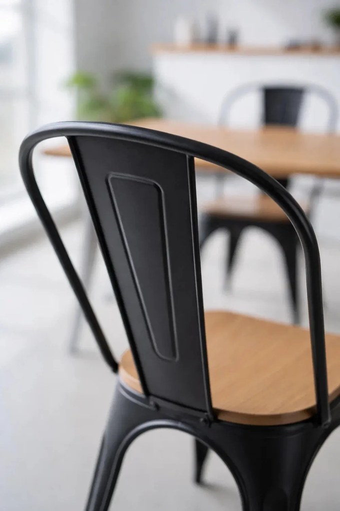 Krzeso z naturalnego drewna Torix