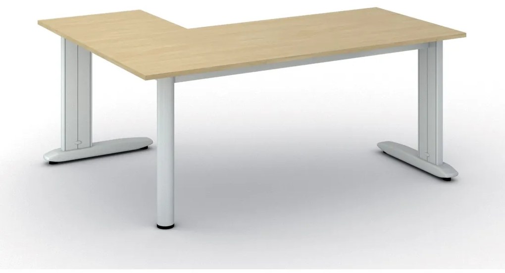 Narożne biurko PRIMO FLEXIBLE, 180x140 cm, brzoza